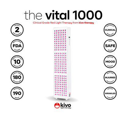 Kivo Vital 1000: Medium Full Body Red Light Therapy Panel